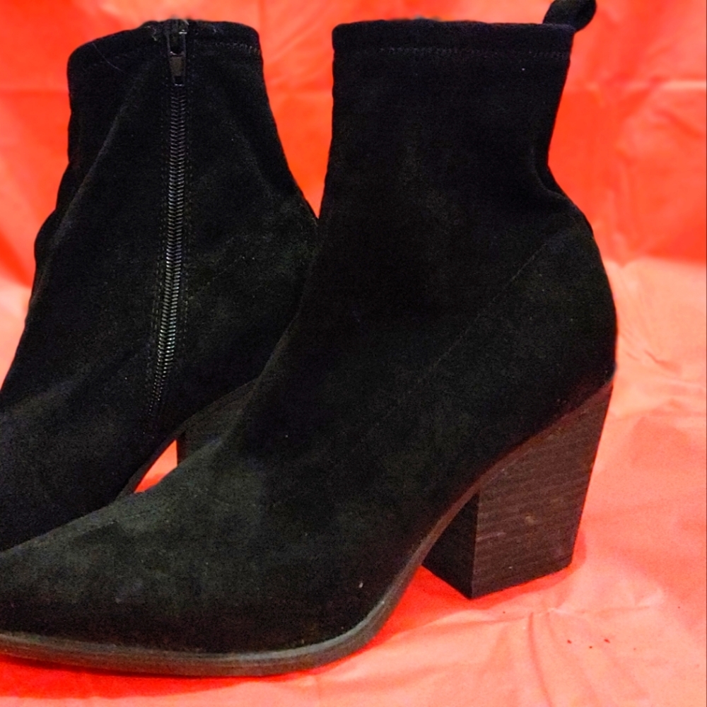 SOUL Naturalizer Black Suede Melody Boots